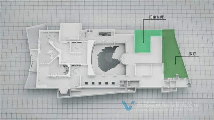 数字展厅设计的空间三场